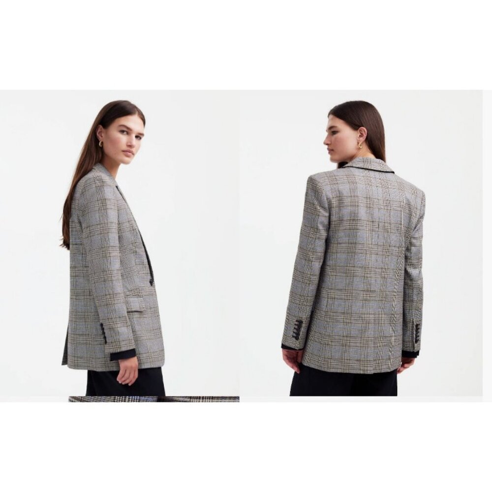 Madewell $238 The Kline Blazer Cooper Plaid Size 10 NS377 - Picture 2 of 14